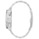 Citizen Mens EcoDrive Modern Axiom Chronograph Silver Stainless Steel Watch Black Dial Model CA458050E