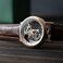 Thomas Earnshaw Mens 43mm Fowler Bridge Automatic Watch with Leather Strap ES822503