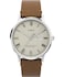 Timex Mens Waterbury Classic 40mm Watch Brown Strap Cream Dial Stainless Steel Case