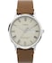 Timex Mens Waterbury Classic 40mm Watch Brown Strap Cream Dial Stainless Steel Case