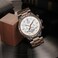 VICVS Natural Walnut Automatic Mens Wooden Watch Date Day Multifunctional Automatic Business Wooden Watch