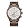 VICVS Natural Walnut Automatic Mens Wooden Watch Date Day Multifunctional Automatic Business Wooden Watch
