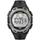 Timex Mens Digital 43mm Watch Black Band Digital Dial Black Case