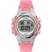 Timex Mens Digital 33mm Watch Pink Strap Digital Dial SilverTone Case