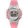 Timex Mens Digital 33mm Watch Pink Strap Digital Dial SilverTone Case