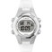 Timex Mens Digital 33mm Watch White Strap Digital Dial SilverTone Case