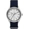 Timex Mens Marlin Jet 38mm Watch Blue SlipThru Double Layer White Dial Stainless Steel Case