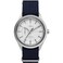 Timex Mens Marlin Jet 38mm Watch Blue SlipThru Double Layer White Dial Stainless Steel Case