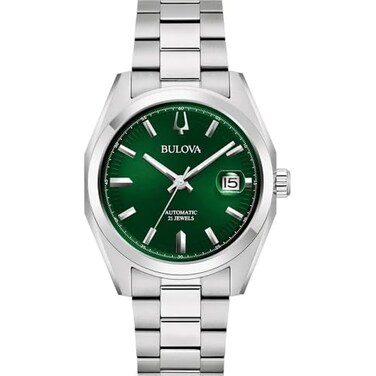 Bulova Automatic Watch 96B429 Silver Bracelet