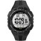 Timex Mens Digital 43mm Watch Black Strap Digital Dial Black Case