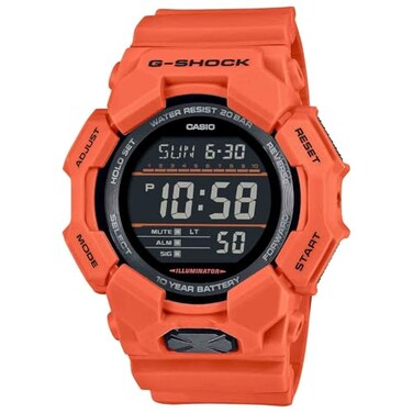 G-Shock Casio GShock Red Orange Digital 10 Year Battery Watch GD0104