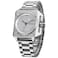 GLENAW Automatic Square Watches for Men Lunar Explorer Series Self Winding Mechanical Stainless Analog Wrist Watch 3ATM Waterproof 8655Silver