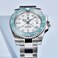 PAGRNE DESIGN Pagani Design GMT Automatic Mechanical Mens Watch Rotating Ceramic Bezel Stainless Steel Watch with Date Function Mens Sport Watch Sky BlueWhite3