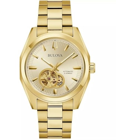 Bulova Automatic Watch 97A182 Gold Bracelet