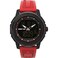 Timex Mens Ironman Triathlon Adrenaline Anadigi 46mm Watch Red Strap Digital Dial Black Case