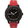 Timex Mens Ironman Triathlon Adrenaline Anadigi 46mm Watch Red Strap Digital Dial Black Case