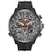 Citizen Mens Promaster Navihawk EcoDrive Pilot Watch Atomic Timekeeping Chronograph Power Reserve Indicator Luminous AntiReflective Crystal Black Rubber Strap Model JY803504E