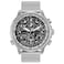Citizen Eco Drive Navihawk Black Dial SS Chrono Quartz Mens Watch JY803083E