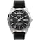 Timex Mens Legacy 41mm Watch Black Strap Black Dial Stainless Steel Case