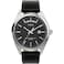 Timex Mens Legacy 41mm Watch Black Strap Black Dial Stainless Steel Case
