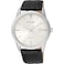 Citizen Quartz Mens Watch Stainless Steel with Leather strap Casual Black Model BI500001A