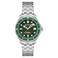 DUXOT Mens 41mm Henri Diver Automatic Elite Green Watch with Solid Stainless Steel Bracelet DX206033