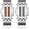MASTOP Mens Creative Binary Digital Watches Unique Matrix LED Watch Futuristic Cool Stainless Steel Wrist Watch U Black Blue