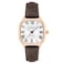 Thomas Earnshaw Mens 39mm Coussin Automatic Silver Grey Watch with Leather Strap ES828402