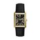 Fossil Mens Watch Carraway ThreeHand Black Croco Leather Watch for Men