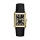 Fossil Mens Watch Carraway ThreeHand Black Croco Leather Watch for Men