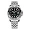 PAGRNE DESIGN Pagani Design GMT Automatic Mechanical Mens Watch Rotating Ceramic Bezel Stainless Steel Watch with Date Function Mens Sport Watch 5 Dark Gray
