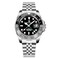 PAGRNE DESIGN Pagani Design GMT Automatic Mechanical Mens Watch Rotating Ceramic Bezel Stainless Steel Watch with Date Function Mens Sport Watch 5 Dark Gray