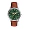 Fossil Mens Minimalist Quartz Stainless Steel and Brown Leather ThreeHand Watch for Men