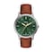 Fossil Mens Minimalist Quartz Stainless Steel and Brown Leather ThreeHand Watch for Men