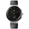 Braun Analogue Quartz Watch with Digital Display with Calendar and Step Count Black Dial and Black Silicone Rubber Strap 45mm Stainless Steel Case Model BN0299NBKBKG