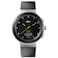 Braun Analogue Quartz Watch with Digital Display with Calendar and Step Count Black Dial and Black Silicone Rubber Strap 45mm Stainless Steel Case Model BN0299NBKBKG