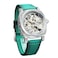 FORSINING Watches for Man Square Retro Mechanical Watch SelfWind Carved Skeleton Automatic Watches Vintage Leather Strap Wristwatch