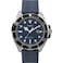 Timex Mens Harborside Coast 44mm Watch Blue Strap Blue Dial IP Steel Case
