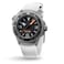 UNDONE Aquadeep Automatic Dive Watch for Men 43mm 500M Water Resistance Wristwatch Diver for Men with Rubber Strap Black Dial White Rubber Strap