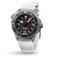 UNDONE Aquadeep Automatic Dive Watch for Men 43mm 500M Water Resistance Wristwatch Diver for Men with Rubber Strap Black Dial White Rubber Strap