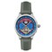 Thomas Earnshaw Mens 43mm Baron Grand Date Calendar Open Heart Automatic English Blue Watch with Leather Strap ES818708