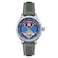 Thomas Earnshaw Mens 43mm Baron Grand Date Calendar Open Heart Automatic English Blue Watch with Leather Strap ES818708