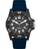 Timex Mens Diver 42mm Watch Blue Strap Black Dial Black Case