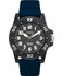 Timex Mens Diver 42mm Watch Blue Strap Black Dial Black Case