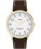 Timex Mens Waterbury Classic 40mm Watch Brown Strap White Dial GoldTone Case