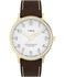 Timex Mens Waterbury Classic 40mm Watch Brown Strap White Dial GoldTone Case