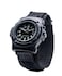 SmithWesson Smith Wesson Lawman Mens Watch 3ATM Glowing Hands Back Glow Black Face and Nylon Strap 40mm Christmas Gift