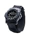 SmithWesson Smith Wesson Lawman Mens Watch 3ATM Glowing Hands Back Glow Black Face and Nylon Strap 40mm Christmas Gift