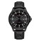 NAVIFORCE Mens Minimalist Waterproof Quartz Leather Strap Watches with Auto Date Black