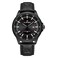 NAVIFORCE Mens Minimalist Waterproof Quartz Leather Strap Watches with Auto Date Black